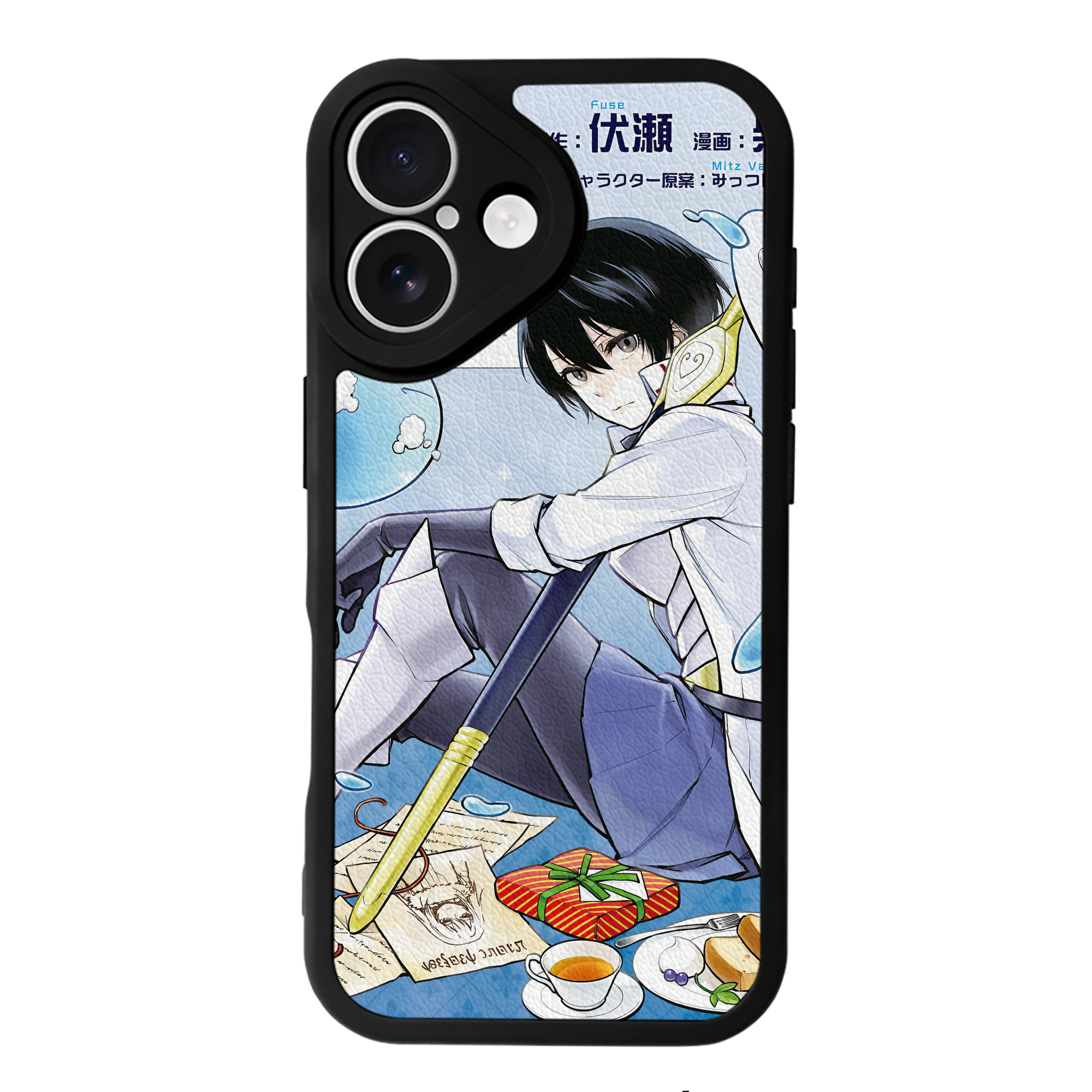 （画像用） 転スラ Regarding Reincarnated to Slime 【iPhone 16シリーズ対応】シリコンスマホケース（レザー調） 材質：シリコン